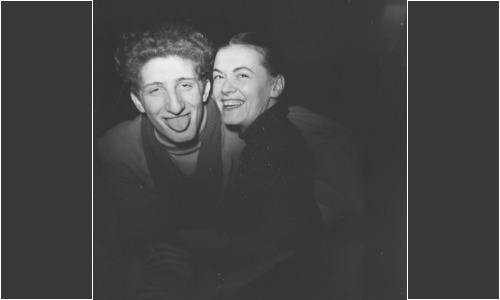 Guido Molinari et Fernande Saint-Martin à L'Échourie (1955). Photo : Robert Millet