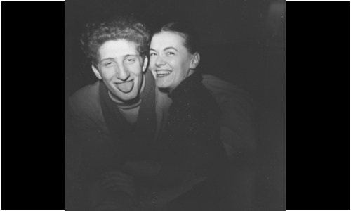 Guido Molinari et Fernande Saint-Martin à L'Échourie (1955). Photo : Robert Millet